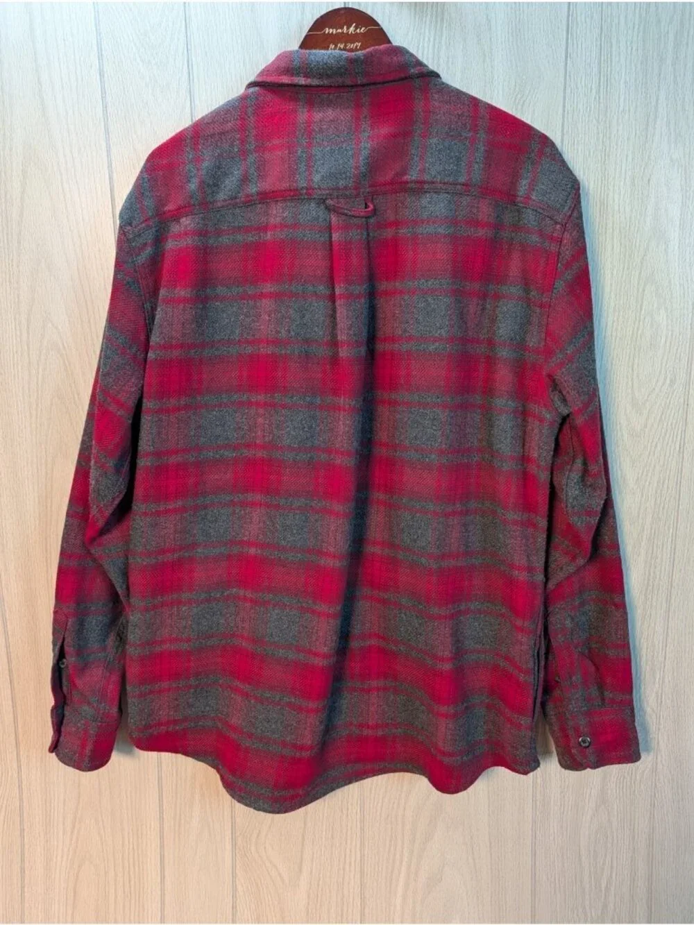Men's Orvis Classic Fit Heavyweight Double Sz XL Brushed Flannel Shirt Pockets